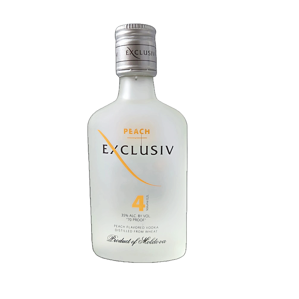 VODKA EXCLUSIV 4 PEACH 35% 0.200