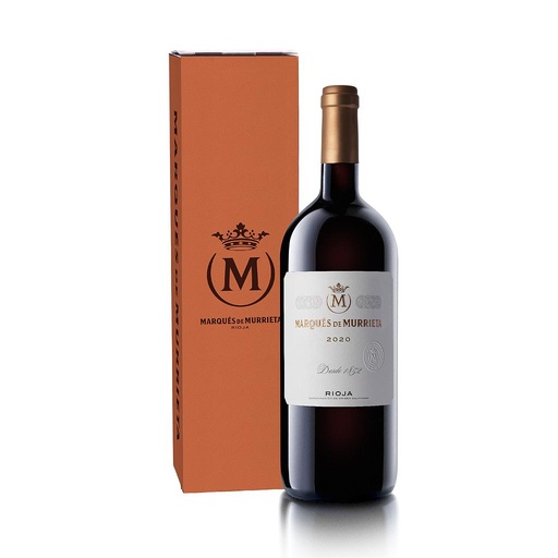 [1694] VINO MARQUES DE MURRIETA TINTO CON ESTUCHE 2020 1500 ML